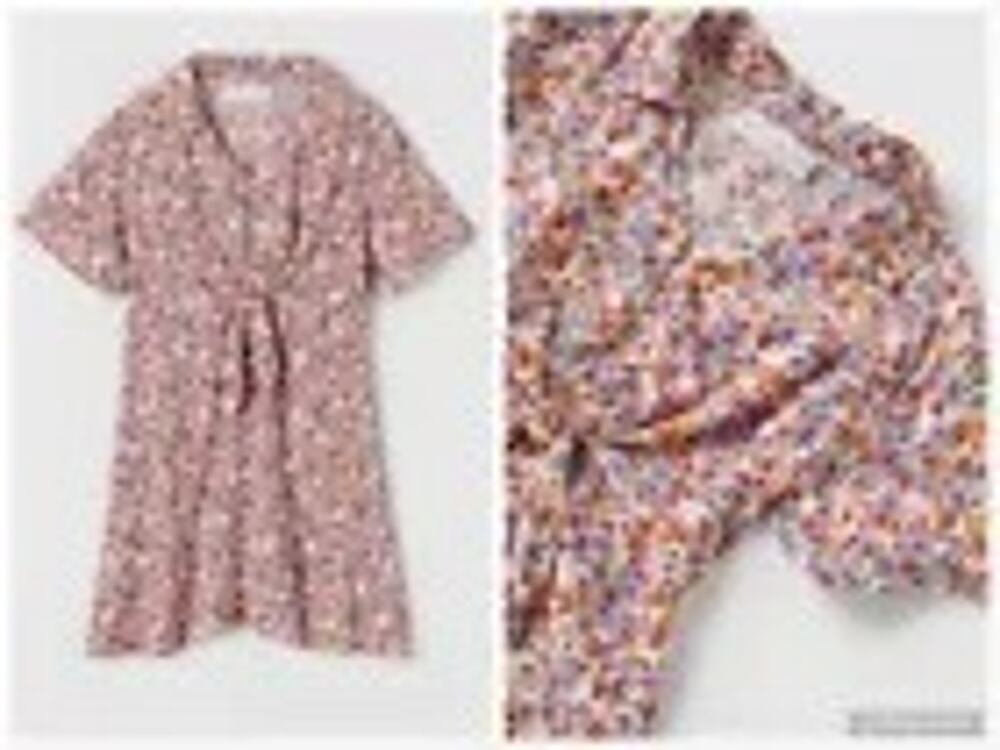 ZARA GIRL'S PINK FLORAL SHORT SLEEVE SUMMER SHIRT DRESS size 13/14